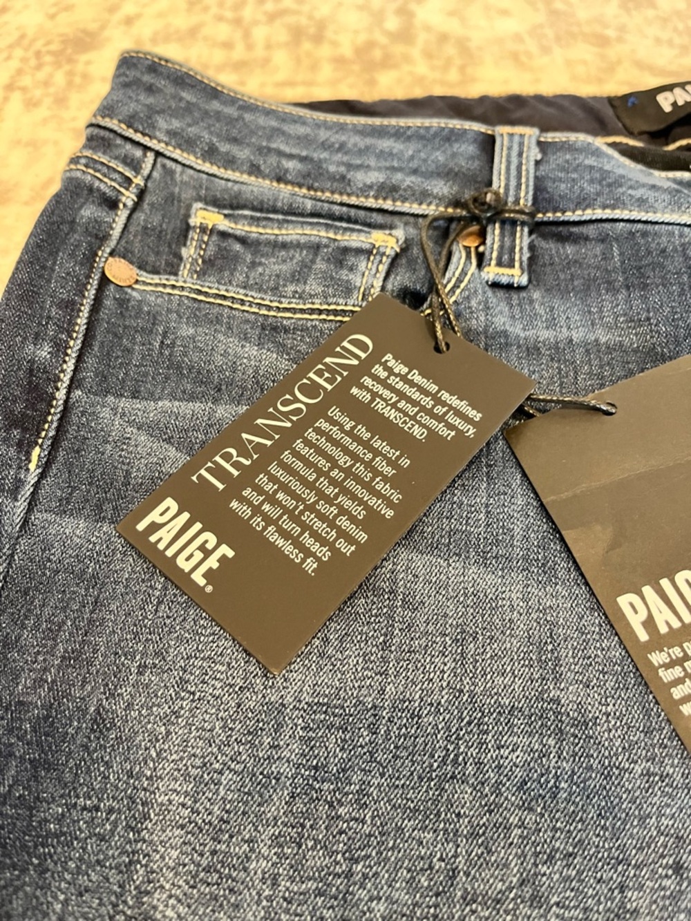 PAIGE Skyline Skinny Jeans Size 30 NWT Mid-Rise Stretch Denim - Picture 3 of 10
